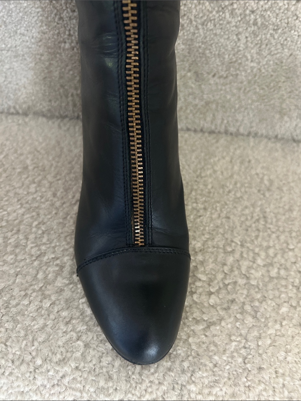Black Italian leather boots - Picture 6 of 8